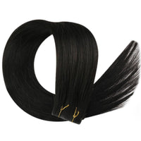 Virgin+ Invisible Seamless Injected Tape in Hair Extensions Off Black #1B