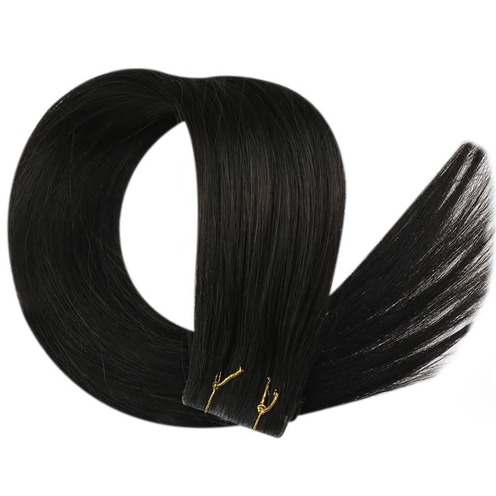 Virgin+ Invisible Seamless Injected Tape in Hair Extensions Off Black 1B
