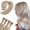 Real Human Itip Hair Extensions Virgin Ash Blonde with Blonde P18/613