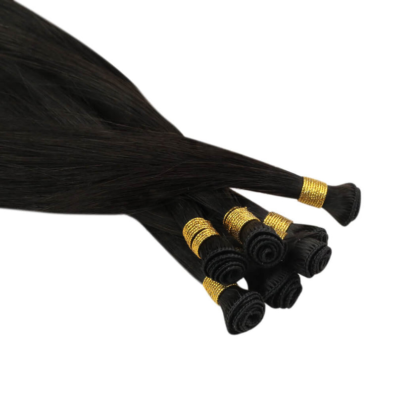 hand tied weft hair extensions human hair