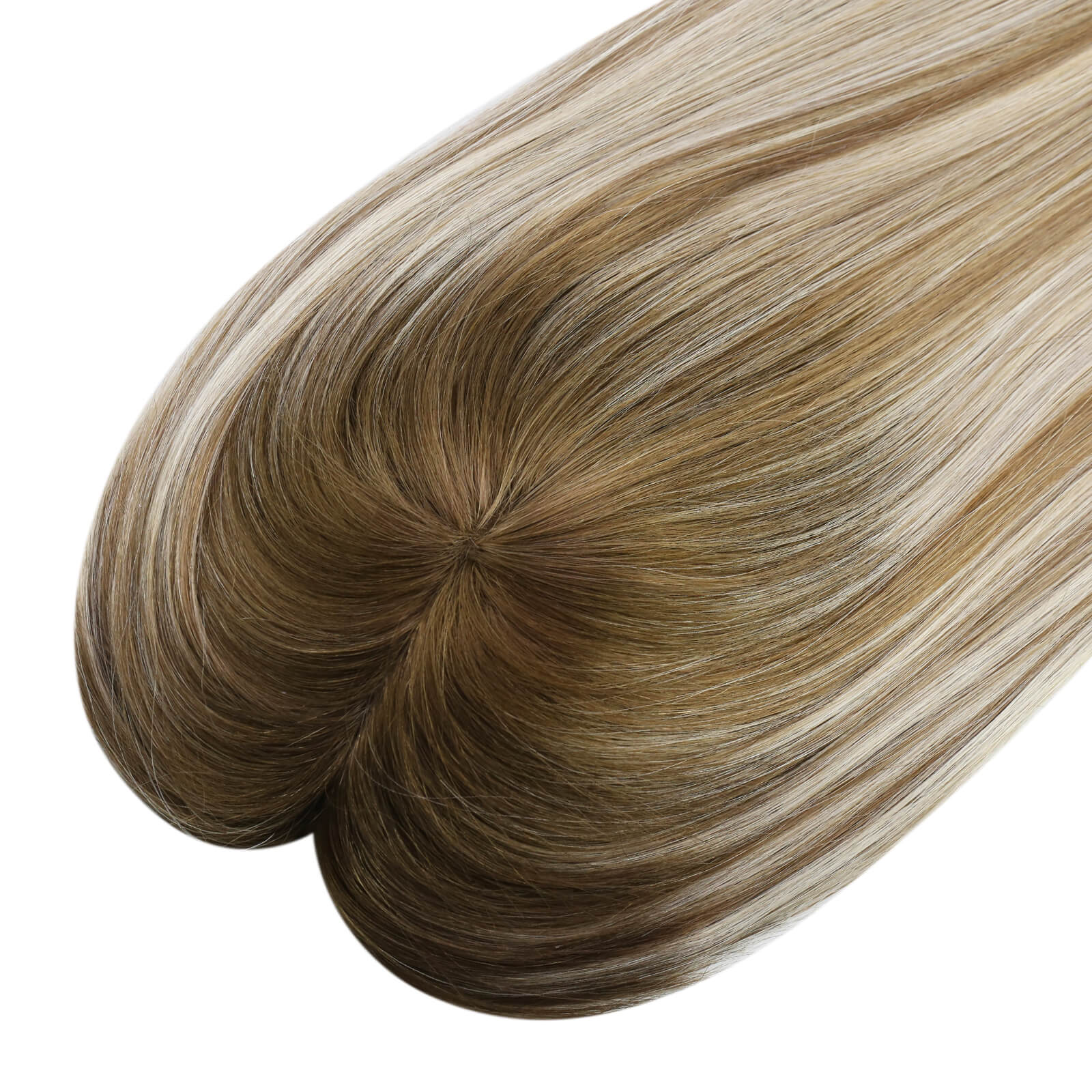 high quality human hair topper balayage color for hair loss