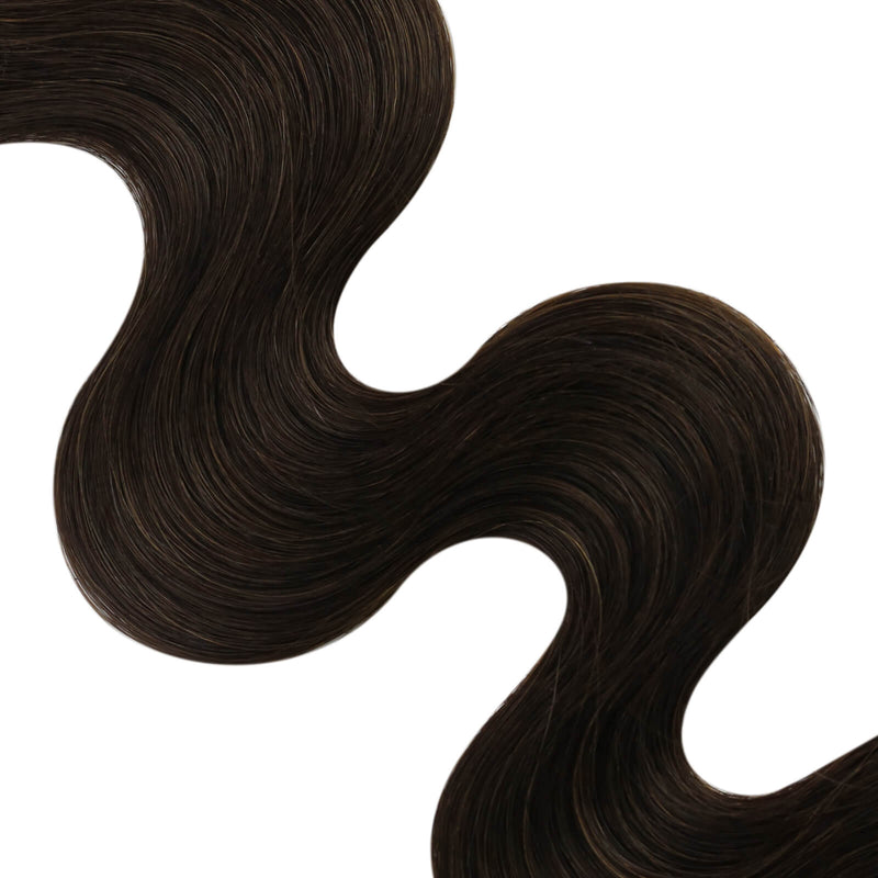 seamless injection tape in human hair extensions