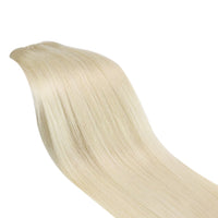 sew in hair extensions platinum blonde
