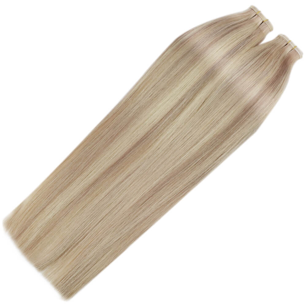 flat silk weft hair extensions