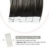 blsck and grey hair extension best tape in hair