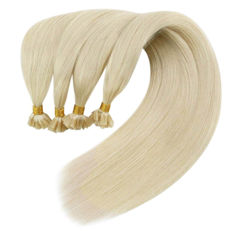 u tip blonde hair extensions human hair
